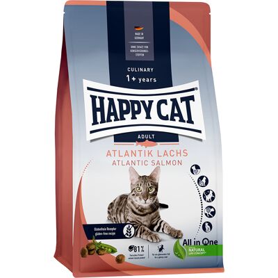 2x1,3kg Culinary Adult Zalm Happy Cat Kattenvoer 2x1,3kg Culinary Adult Zalm Happy Cat Kattenvoer