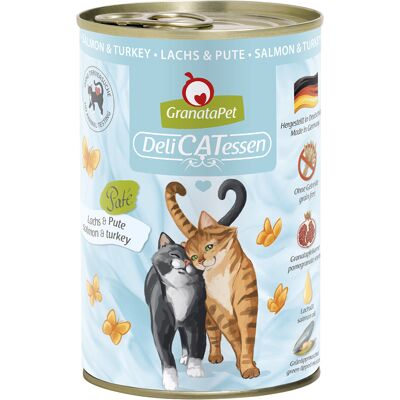 6x400g GranataPet DeliCatessen Zalm & Kalkoen Kattenvoer 6x400g GranataPet DeliCatessen Zalm & Kalkoen Kattenvoer
