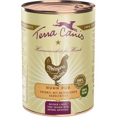 6 x 400 g Terra Canis Butchers Best Pure Chicken hondenvoer nat 6 x 400 g Terra Canis Butchers Best Pure Chicken hondenvoer nat