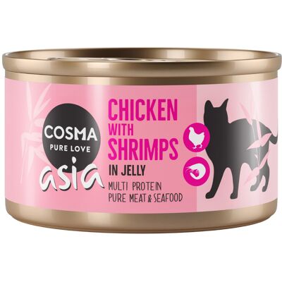 24 x 85 g Cosma Thai in Gelei Voordeelpakket Kip & Garnalen 24 x 85 g Cosma Thai in Gelei Voordeelpakket Kip & Garnalen