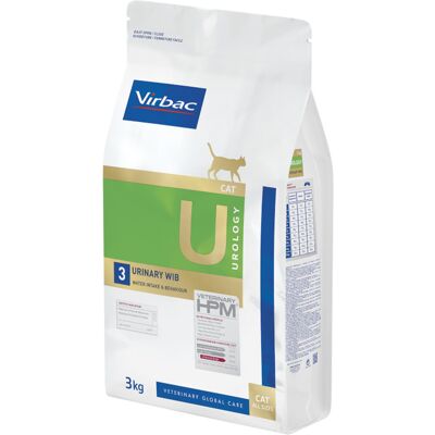 3kg Virbac Veterinary HPM Cat Urology Water Intake & Behaviour U3 Kattenvoer droog 3kg Virbac Veterinary HPM Cat Urology Water Intake & Behaviour U3 Kattenvoer droog