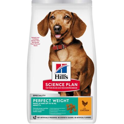 Voordeelpakket: 2 zakken Hill's Science Plan Adult Adult 1+ Perfect Weight Small & Mini met Kip (2 x 6 kg) Voordeelpakket: 2 zakken Hill's Science Plan Adult Adult 1+ Perfect Weight Small & Mini met Kip (2 x 6 kg)