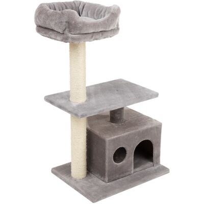 zooplus Exclusive La Digue I Krabpaal Lichtgrijs H90 x L60 x B39 cm zooplus Exclusive La Digue I Krabpaal Lichtgrijs H90 x L60 x B39 cm