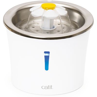 Catit Flower Drinkfontein van RVS 3Liter Katten Catit Flower Drinkfontein van RVS 3Liter Katten