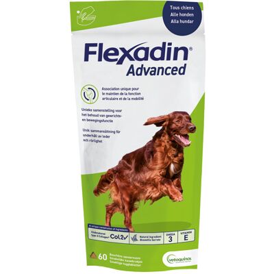 Vetoquinol 60 stuks Flexadin Advanced Boswelia Voedingssupplement voor honden Vetoquinol 60 stuks Flexadin Advanced Boswelia Voedingssupplement voor honden