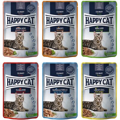 Voordeelpakket Happy Cat Pouch Meat in Sauce 24 x 85 g - Mix I Voordeelpakket Happy Cat Pouch Meat in Sauce 24 x 85 g - Mix I
