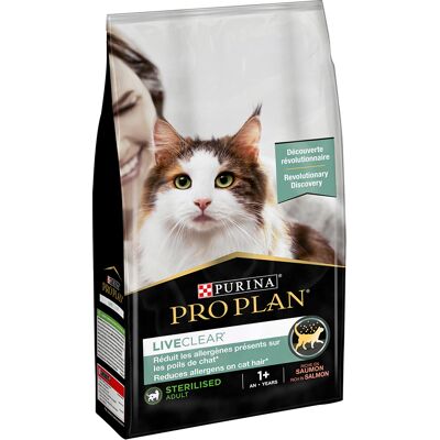 1,4kg LiveClear Sterilised Adult Zalm Purina Pro Plan Kattenvoer 1,4kg LiveClear Sterilised Adult Zalm Purina Pro Plan Kattenvoer