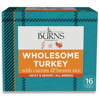 Burns natvoer voor honden 16 x 395 g - Kalkoen Burns natvoer voor honden 16 x 395 g - Kalkoen