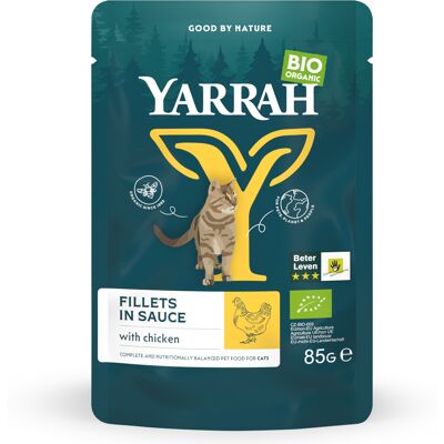 14x85g Kip Bio Filets in Saus Yarrah Kattenvoer 14x85g Kip Bio Filets in Saus Yarrah Kattenvoer