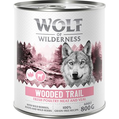 6x800g Adult Wooded Trails Wolf of Wilderness "Expedition" Hondenvoer 6x800g Adult Wooded Trails Wolf of Wilderness "Expedition" Hondenvoer