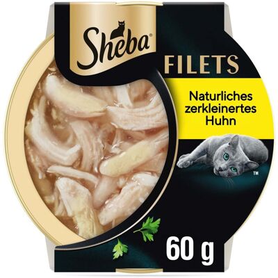 16x60g Kip Fijne Filets Sheba Kattenvoer 16x60g Kip Fijne Filets Sheba Kattenvoer