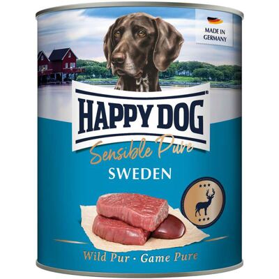 6x800g Sensible Pure Sweden (Wild Puur) Happy Dog Hondenvoer 6x800g Sensible Pure Sweden (Wild Puur) Happy Dog Hondenvoer