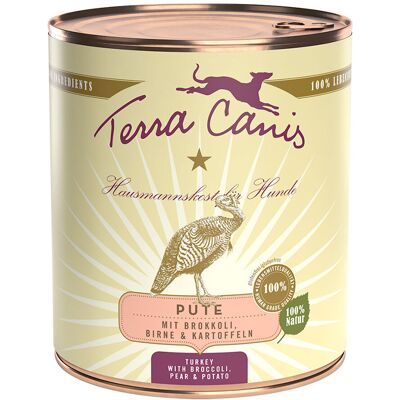 Terra Canis 6 x 800 g - Kalkoen met Groente, Peer & Aardappelen Terra Canis 6 x 800 g - Kalkoen met Groente, Peer & Aardappelen