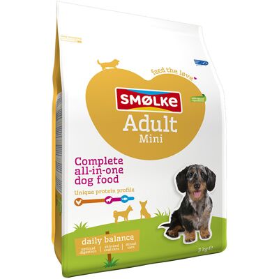 Smolke 3kg Adult Mini Daily Balance Smølke Hondenvoer Smolke 3kg Adult Mini Daily Balance Smølke Hondenvoer