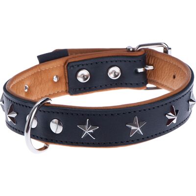 Maat 50: 38 - 46 cm halsomvang - Heim Leren Halsband Stars Maat 50: 38 - 46 cm halsomvang - Heim Leren Halsband Stars