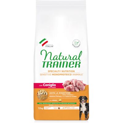 Natural Trainer Dubbelpak: 2x12kg Trainer Natural Sensitive Adult Medium/Maxi met konijn droog hondenvoer Natural Trainer Dubbelpak: 2x12kg Trainer Natural Sensitive Adult Medium/Maxi met konijn droog hondenvoer