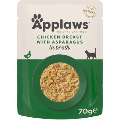 12x70g Applaws Kip met Asperges Voordeelpakket Kattenvoer 12x70g Applaws Kip met Asperges Voordeelpakket Kattenvoer