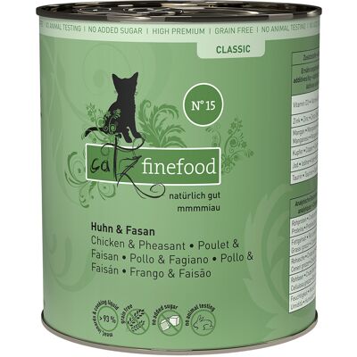 catz finefood Blik 6 x 800 g Kattenvoer - Kip & Fazant catz finefood Blik 6 x 800 g Kattenvoer - Kip & Fazant