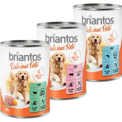 Briantos Delicious Paté Probeerpakket 24 x 400 g Briantos Delicious Paté Probeerpakket 24 x 400 g