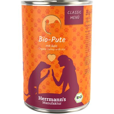Herrmanns Herrmann's Menu Classic 6 x 400 g - Bio-Kalkoen met Bio-Rijst Herrmanns Herrmann's Menu Classic 6 x 400 g - Bio-Kalkoen met Bio-Rijst