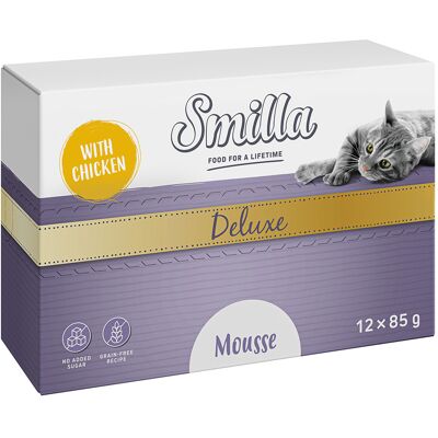 48x85g Smilla Deluxe Mousse Katten Natvoer 48x85g Smilla Deluxe Mousse Katten Natvoer