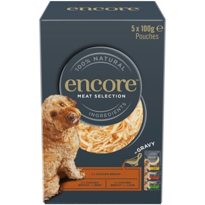 20x 100g Encore Gravy Pouch Mix vleesselectie (3 soorten) nat hondenvoer 20x 100g Encore Gravy Pouch Mix vleesselectie (3 soorten) nat hondenvoer