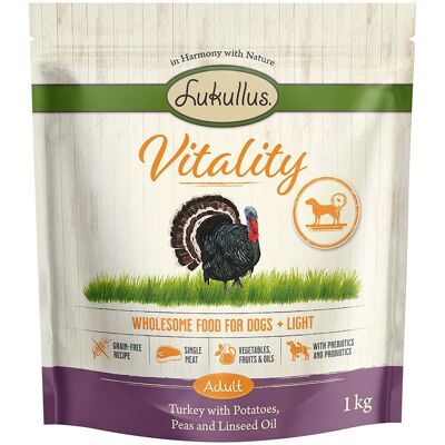 5x 1kg Lukullus Vitality Light Graanvrij Honden Droogvoer 5x 1kg Lukullus Vitality Light Graanvrij Honden Droogvoer