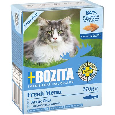 24x370g stukjes in Saus met Gesteriliseerd met koolvis Bozita Kattenvoer 24x370g stukjes in Saus met Gesteriliseerd met koolvis Bozita Kattenvoer