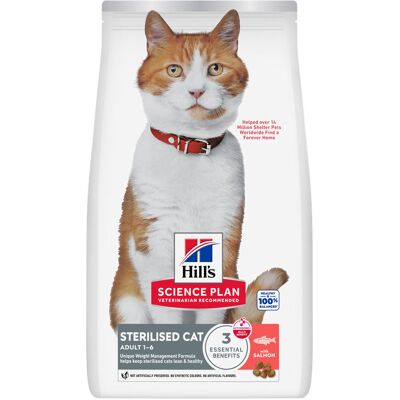3kg Hill's Science Plan Adult Gesteriliseerd Zalm Kattenvoer droog 3kg Hill's Science Plan Adult Gesteriliseerd Zalm Kattenvoer droog