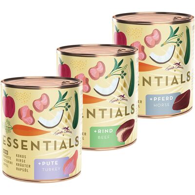 6x780g Terra Canis Essential 8+ Mix 3 soorten nat hondenvoer 6x780g Terra Canis Essential 8+ Mix 3 soorten nat hondenvoer