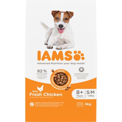 IAMS Advanced Nutrition Senior Small & Medium Dog met Kip 8+ - Dubbelpak: 2 x 5 kg IAMS Advanced Nutrition Senior Small & Medium Dog met Kip 8+ - Dubbelpak: 2 x 5 kg