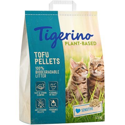 11l (4,6kg) Tigerino Plantaardige Tofu kattenbakvulling - Gevoelig, geurvrij 11l (4,6kg) Tigerino Plantaardige Tofu kattenbakvulling - Gevoelig, geurvrij