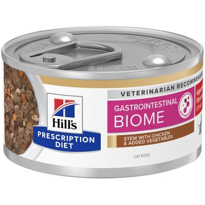 24x82g Hill's Prescription Diet Gastrointestinal Biome Stress Kip & Groente natvoer voor katten 24x82g Hill's Prescription Diet Gastrointestinal Biome Stress Kip & Groente natvoer voor katten