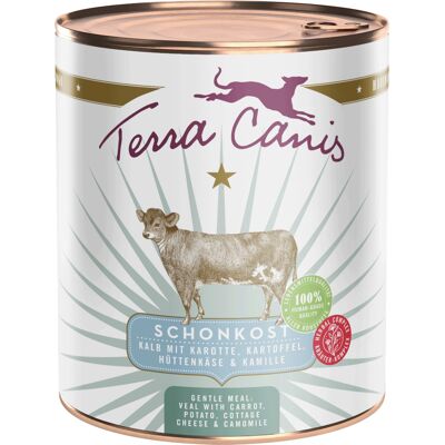 Terra Canis First Aid Schonkost Hondenvoer 6 x 800 g - Kalf met Wortel, Venkel, Hüttenkäse & Kamille Terra Canis First Aid Schonkost Hondenvoer 6 x 800 g - Kalf met Wortel, Venkel, Hüttenkäse & Kamille