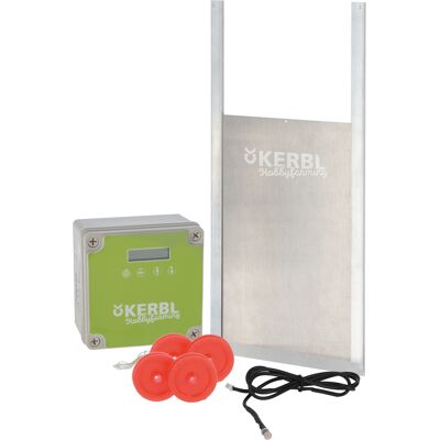 Kerbl Hobbyfarming Automatische schuifdeur voor kippenhokken 40x43cm kippen Kerbl Hobbyfarming Automatische schuifdeur voor kippenhokken 40x43cm kippen