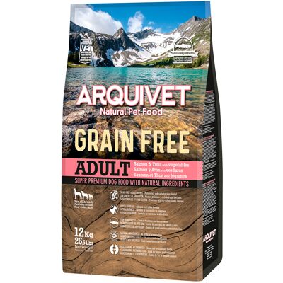 12kg Arquivet Hond Graanvrije Zalm droog hondenvoer 12kg Arquivet Hond Graanvrije Zalm droog hondenvoer