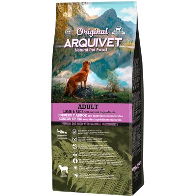 12kg Arquivet Original Dog Adult Lam & Rijst hondenvoer droog 12kg Arquivet Original Dog Adult Lam & Rijst hondenvoer droog