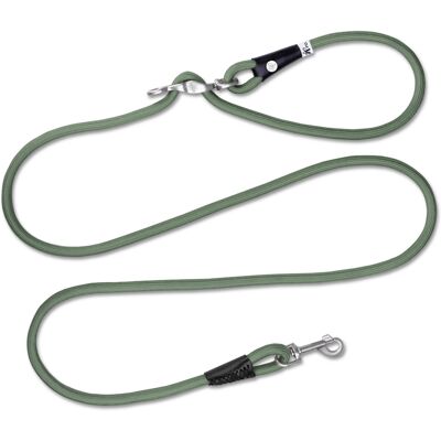 Curli Vario Comfort leiband, mos maat S 200 cm lang, Ø 8 mm hond Curli Vario Comfort leiband, mos maat S 200 cm lang, Ø 8 mm hond