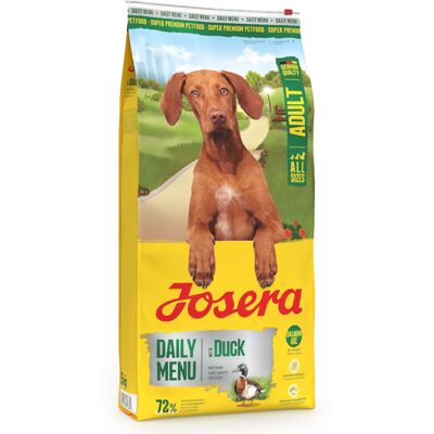 12.5kg Josera Daily Menu Adult Eend Hondenvoer droog 12.5kg Josera Daily Menu Adult Eend Hondenvoer droog
