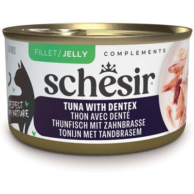 12x70g Schesir Complements in Gelee Thunfisch mit Zahnbrassen Katzenfutter nass 12x70g Schesir Complements in Gelee Thunfisch mit Zahnbrassen Katzenfutter nass