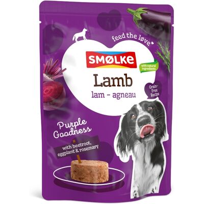 Smolke 8x300g Smølke Pouch Lam Hondenvoer nat Smolke 8x300g Smølke Pouch Lam Hondenvoer nat