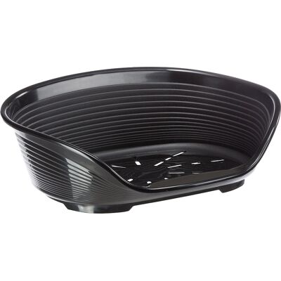 - L 82 x B 59,5 x H 25 cm - Ferplast Hondenmand Siesta Deluxe Zwart - L 82 x B 59,5 x H 25 cm - Ferplast Hondenmand Siesta Deluxe Zwart