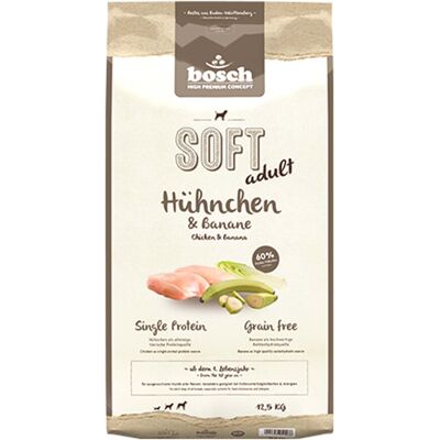 12,5kg bosch Soft Kip & Banaan Hondenvoer 12,5kg bosch Soft Kip & Banaan Hondenvoer