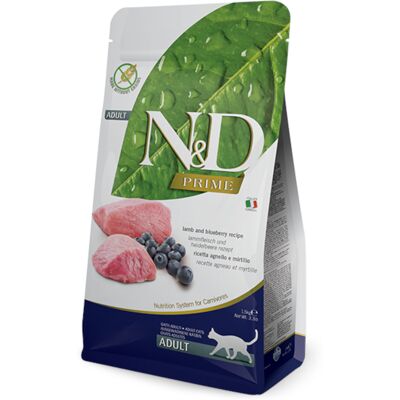 PRiME Farmina N&D Graanvrij Lam en Bosbessen Adult Kattenvoer - 1,5 kg PRiME Farmina N&D Graanvrij Lam en Bosbessen Adult Kattenvoer - 1,5 kg