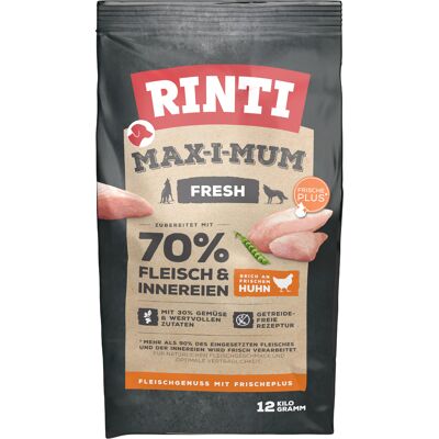 12kg Max-i-mum Kip RINTI Max-i-mum Hondenvoer 12kg Max-i-mum Kip RINTI Max-i-mum Hondenvoer