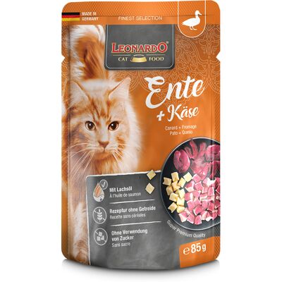 Leonardo Finest Selection Zakjes 16 x 85 g - Eend & Kaas Leonardo Finest Selection Zakjes 16 x 85 g - Eend & Kaas