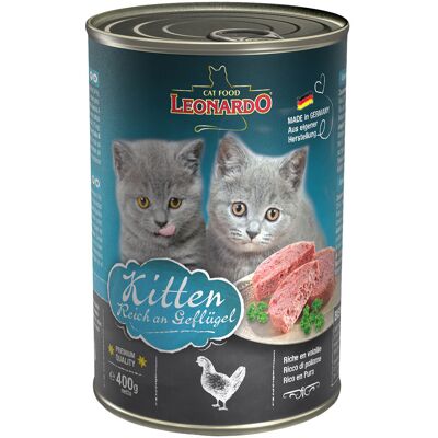 6x400g All Meat Kitten Leonardo Kattenvoer 6x400g All Meat Kitten Leonardo Kattenvoer