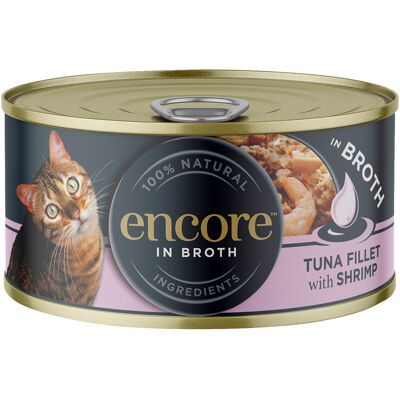 16x 70g Encore Blik Tonijn en garnalen Kattenvoer Nat 16x 70g Encore Blik Tonijn en garnalen Kattenvoer Nat