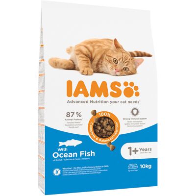10kg Iams Cat Adult Zeevis Kattenvoer 10kg Iams Cat Adult Zeevis Kattenvoer