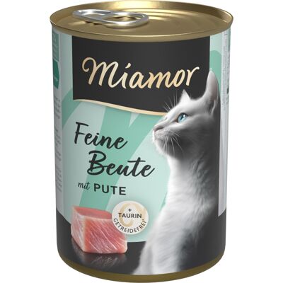 12x400g Miamor Feine Beute kalkoen natvoer voor katten 12x400g Miamor Feine Beute kalkoen natvoer voor katten